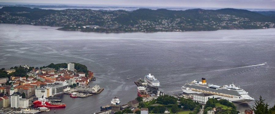 Bergen harbor Norway