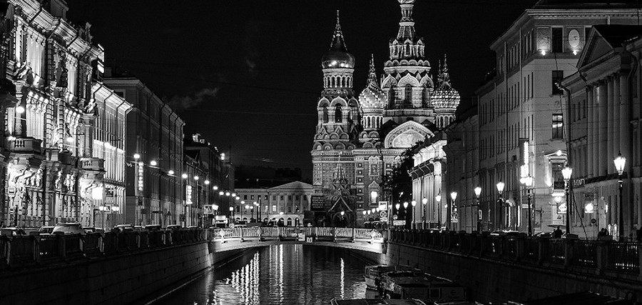 St Petersburg at night