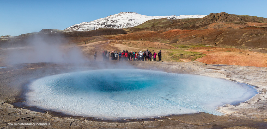 Iceland geyser volcano