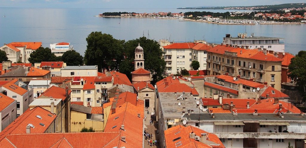 Zadar roofs in Croatia